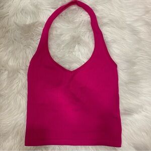 3/$15 Vibrant Pink Halter Top